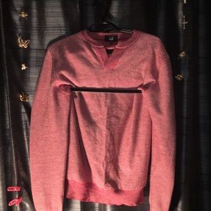 Dunhill Vneck Jumper (sweater). Red/white Sz M